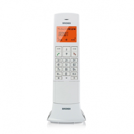 BRONDI LEMURE (BIANCO) - TELEFONO CORDLESS SINGOLO - VIVAVOCE