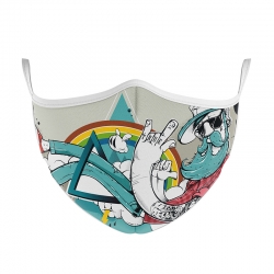 MASCHERINA ULTRA STYLE IN TNT DOPPIO STRATO - HIPPIE-L