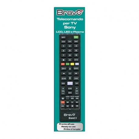 BRAVO BRAND 3 (90202063) - TELECOMANDO COMPATIBILE PER TV SONY