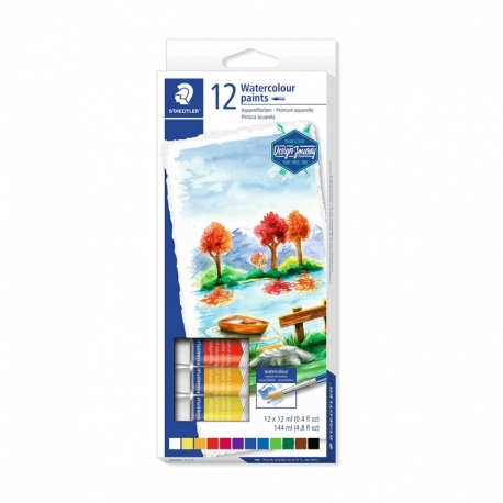 STAEDTLER Watercolour Paint - SCATOLA DA12PZ DA 12ML