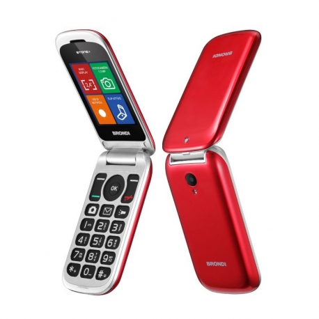 BRONDI STONE+ (ROSSO) - TELEFONO CELLULARE - TORCIA - FOTOCAMERA