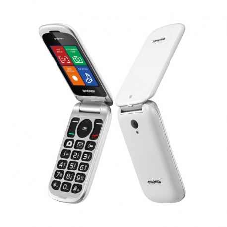 BRONDI STONE+ (BIANCO) - TELEFONO CELLULARE - TORCIA - FOTOCAMERA