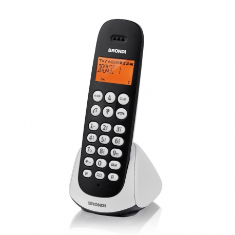 BRONDI ADARA (NERO) - TELEFONO CORDLESS SINGOLO - VIVAVOCE