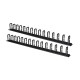 COPPIA PASSACAVI VERTICALI LINK LKORG1UV 1U CM ALTEZZA 86,5 NERO