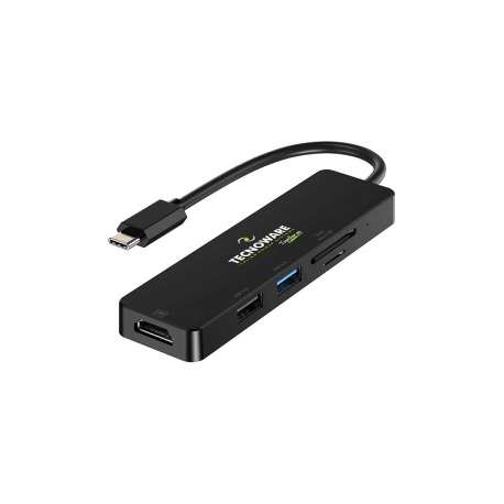 TECNOWARE FHUB17693 - HUB USB TYPE-C 5 IN 1