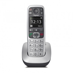 GIGASET E560 (PLATINO) - TELEFONO CORDLESS - VIVAVOCE - 4 TASTI CHIAMATA RAPIDA - HAC