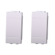 ETTROIT FALSO POLO 1 MODULO (2PZ) - SERIE SPACE - BIANCO (LB0100) Compatibile BTicino Living