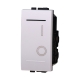 ETTROIT INTERRUTTORE BASCULANTE BIPOLARE 16A - SERIE SPACE - BIANCO (LB0402) Compatibile BTicino Living