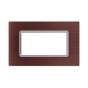 ETTROIT PLACCA IN ALLUMINIO 4 MODULI - SERIE SPACE - BRONZO (LN86410)