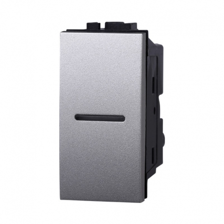 ETTROIT INTERRUTTORE ASSIALE UNIPOLARE - SERIE SPACE - GRIGIO (LG0501) Compatibile BTicino Living