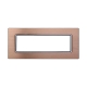ETTROIT PLACCA IN VETRO 7 MODULI - SERIE SPACE - ORO (LN84711) Compatibile BTicino Living
