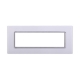 ETTROIT PLACCA IN VETRO 7 MODULI - SERIE SPACE - BIANCO (LN84701) Compatibile BTicino Living