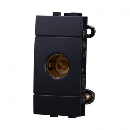 ETTROIT CONNETTORE TV FEMMINA - SERIE SPACE - NERO (LN2251) Compatibile BTicino Living
