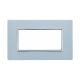 ETTROIT PLACCA IN VETRO 4 MODULI - SERIE SOLAR - BIANCO (MT84401) Compatibile BTicino Matix