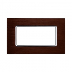 ETTROIT PLACCA IN ALLUMINIO 4 MODULI - SERIE SOLAR - BRONZO (MT86410) Compatibile BTicino Matix