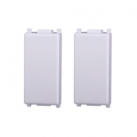 ETTROIT FALSO POLO 1 MODULO (2PZ) - SERIE STARLIGHT - BIANCO (EV0100) Compatibile Vimar Plana