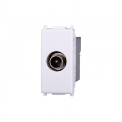 ETTROIT CONNETTORE TV MASCHIO - SERIE STARLIGHT - BIANCO (EV2250) Compatibile Vimar Plana