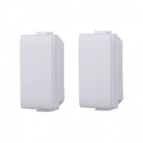 ETTROIT FALSO POLO 1 MODULO (2PZ) - SERIE SOLAR - BIANCO (MT0100) Compatibile BTicino Matix
