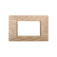 ETTROIT PLACCA IN PLASTICA 3 MODULI - SERIE STARLIGHT - ORO SATINATO (EV85311) Compatibile Vimar Plana