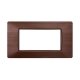 ETTROIT PLACCA IN PLASTICA 4 MODULI - SERIE STARLIGHT - BRONZO SATINATO (EV85410) Compatibile Vimar Plana