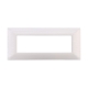 ETTROIT PLACCA IN PLASTICA 7 MODULI - SERIE STARLIGHT - BIANCO SATINATO (EV85601) Compatibile Vimar Plana