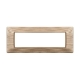 ETTROIT PLACCA IN PLASTICA 7 MODULI - SERIE STARLIGHT - ORO SATINATO (EV85611) Compatibile Vimar Plana