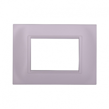 ETTROIT PLACCA IN PLASTICA 3 MODULI - SERIE SPACE - BIANCO (LN89301) Compatibile BTicino Living