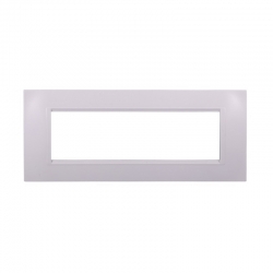 ETTROIT PLACCA IN PLASTICA 7 MODULI - SERIE SPACE - BIANCO (LN89701) Compatibile BTicino Living
