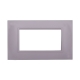 ETTROIT PLACCA IN PLASTICA 4 MODULI - SERIE SPACE - BIANCO (LN89401) Compatibile BTicino Living