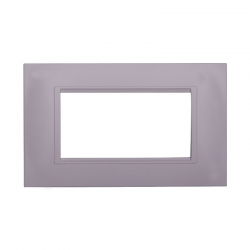ETTROIT PLACCA IN PLASTICA 4 MODULI - SERIE SPACE - BIANCO (LN89401) Compatibile BTicino Living