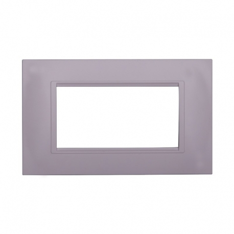 ETTROIT PLACCA IN PLASTICA 4 MODULI - SERIE SPACE - BIANCO (LN89401) Compatibile BTicino Living