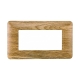 ETTROIT PLACCA IN PLASTICA 4 MODULI - SERIE SOLAR - LEGNO ROVERE (MT83405) Compatibile BTicino Matix