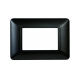 ETTROIT PLACCA IN PLASTICA 3 MODULI - SERIE SOLAR - ACCIAIO SCURO (MT83307) Compatibile BTicino Matix