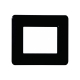 ETTROIT PLACCA IN PLASTICA 2 MODULI - SERIE SOLAR - NERO (MT83202) Compatibile BTicino Matix