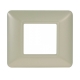 ETTROIT PLACCA IN PLASTICA 2 MODULI - SERIE SOLAR - SABBIA (MT83209) Compatibile BTicino Matix