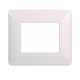 ETTROIT PLACCA IN PLASTICA 2 MODULI - SERIE SOLAR - BIANCO (MT83201) Compatibile BTicino Matix