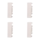 ETTROIT FALSO POLO 1/2 MODULO (4PZ) - SERIE MOON - BIANCO (AB0102) Compatibile BTicino Axolute