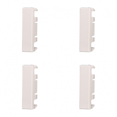 ETTROIT FALSO POLO 1/2 MODULO (4PZ) - SERIE MOON - BIANCO (AB0102) Compatibile BTicino Axolute