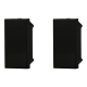 ETTROIT FALSO POLO 1 MODULO (2PZ) - SERIE MOON - NERO (AN0100) Compatibile BTicino Axolute