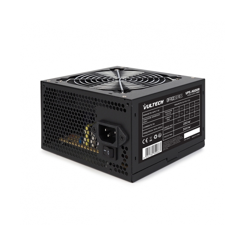 Ventola Di Raffreddamento Per PC VulTech HL-01YL - 12 Cm, LED Giallo, Cuscinetto Idraulico, Anti-vibrazione