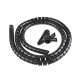 VULTECH SN21505 - SPIRALE AVVOLGI CAVO FLESSIBILE 1.5 MT NERO
