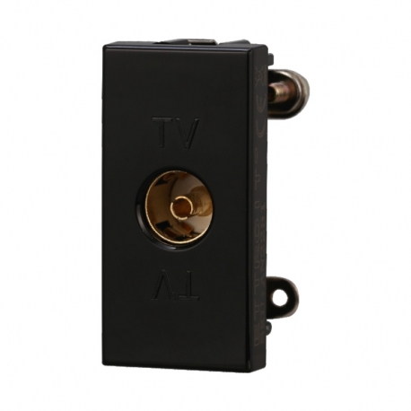 ETTROIT CONNETTORE TV FEMMINA - SERIE MOON - NERO (AN2251) Compatibile ABB Axolute