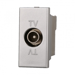 ETTROIT CONNETTORE TV MASCHIO - SERIE MOON - GRIGIO (AG2250) Compatibile ABB Axolute