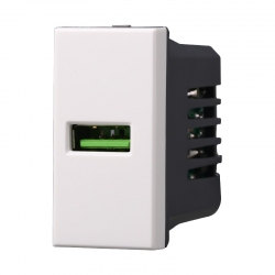 ETTROIT PRESA USB (USB-A) - SERIE MOON - BIANCO (AB2401) Compatibile ABB Axolute