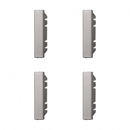 ETTROIT FALSO POLO 1/2 MODULO (4PZ) - SERIE MOON - GRIGIO (AG0102) Compatibile BTicino Axolute