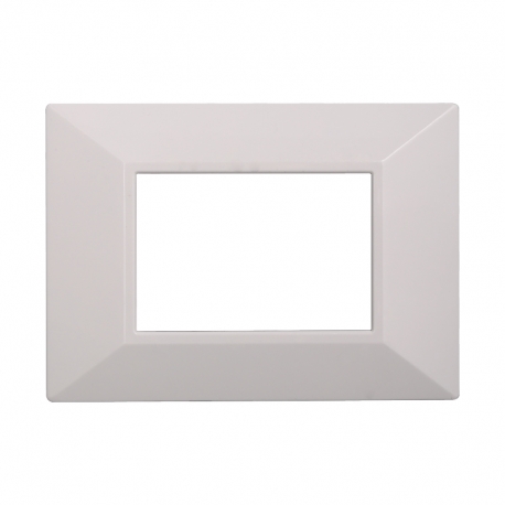 ETTROIT PLACCA PIRAMIDE 3 MODULI - SERIE MOON - BIANCO (AN90301) Compatibile ABB Axolute