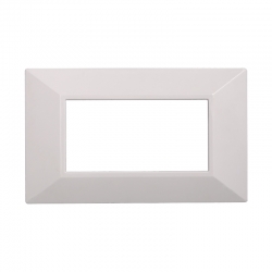 ETTROIT PLACCA PIRAMIDE 4 MODULI - SERIE MOON - BIANCO (AN90401) Compatibile ABB Axolute