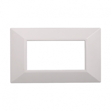ETTROIT PLACCA PIRAMIDE 4 MODULI - SERIE MOON - BIANCO (AN90401) Compatibile ABB Axolute