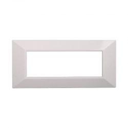 ETTROIT PLACCA PIRAMIDE 6 MODULI - SERIE MOON - BIANCO (AN90601) Compatibile ABB Axolute