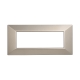 ETTROIT PLACCA PIRAMIDE 6 MODULI - SERIE MOON - TITANIO (AN90608) Compatibile ABB Axolute